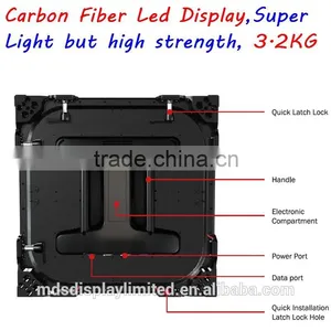 Carbon Fiber Rental Display, 500mm*500mm, Ultra Slim, High Refresh Rate thumbnail-1