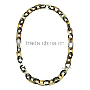 Buffalo Horn White, Buffalo Horn Jewelry, Buffalo Horn Necklace SHN-299 thumbnail-1