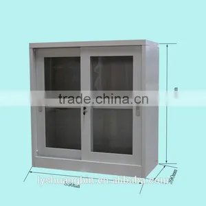 Best Half Height Iron Cupboard With Glass Sliding Door thumbnail-1
