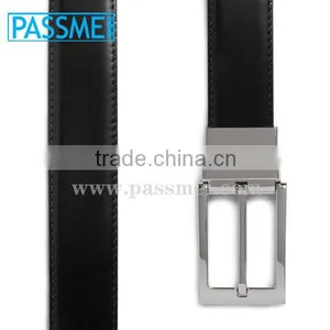 Genuine Black Leather Pin Buckle Belt Made in China thumbnail-2