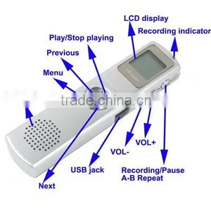 Support Password Locking Telephone Recording Digital Voice Recorder MP3 Player Dictaphone thumbnail-3