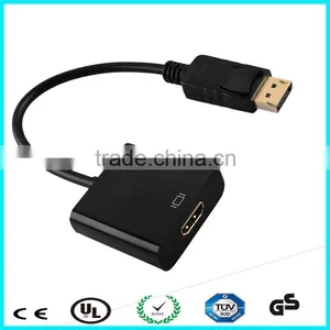 26cm Black Displayport Male to Hdmi Female Adapter Cable thumbnail-5