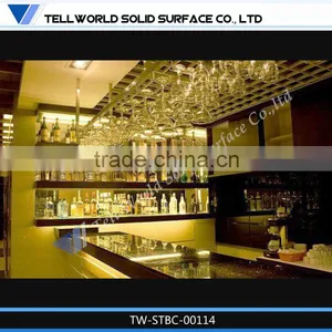 2014 Modern Popular Beauty High-end Luxury Acrylic Solid Surface Restuarant Bar Counter Furniture Designs thumbnail-1