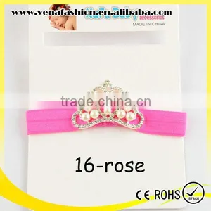 Cheap Pearl Baby Girls Headband, Girls Princess Crown Headband thumbnail-1