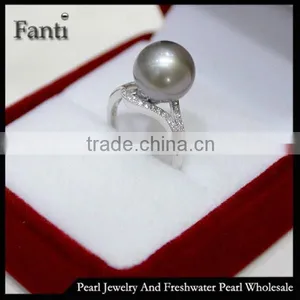 Real Pearl Jewelry Price Freshwater Natural Pearl Price Round Pearl Ring Real 925 Silver Ring thumbnail-1