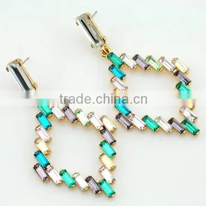 Statement Women Earring Fashion Rhinestone Earring Women thumbnail-2