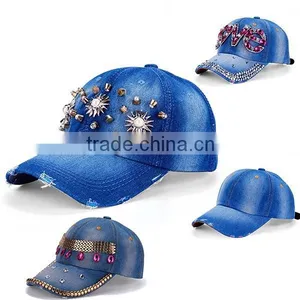 Fashion Design Cheap Denim Baseball Caps thumbnail-1