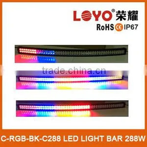 50" Rgb Color Change Led Flash Light Bar Strobe 12v Blue Yellow and Red 50" Curved Led Flash Light Bar Quality Choice thumbnail-1
