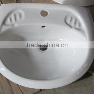 Porcelain Cheap Ivory Shape Bathroom Wash Basins on Sale thumbnail-3