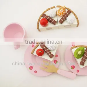 Wood Food Toys Funny Mini Cake Cutting for Kids Playing thumbnail-2