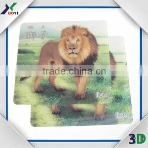 High Definition High Quality 3D Lenticular Placemat/3D Lenticular Cup Mat thumbnail-2