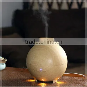 Coconut Shape 500ml Decorate Wooden Aroma Diffuser With Warm Led thumbnail-1