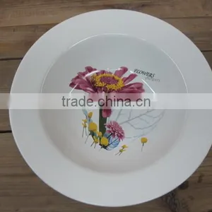 Wide-edge Ceramic Soup / Salad Bowl thumbnail-1