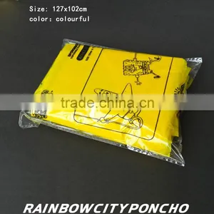 Kids PE Raincoat Rain Cape Child Poncho thumbnail-4