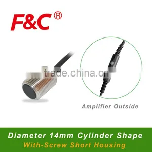 F3C-14WSM04 Series, M14 Proximity Sensor, Amplifier Outside, Short Length Housing, Sensing Range 4mm Proximity Sensor. thumbnail-1