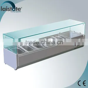 6*GN1/3 Static Refrigerated Pizza/Salad Display Case thumbnail-1