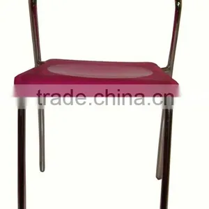 Wholesale Cheap Stackable Bar Plastic Chair With Metal Legs PM053 thumbnail-5