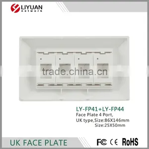 LY-FP41 High Quality VGA/HDMI Face Plate/wall Socket/RJ45 Connector 25X50mm thumbnail-4