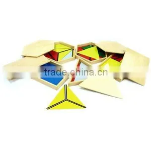 Constructive Triangles - 5 Boxes Montessori Toy of Montessori Material thumbnail-1