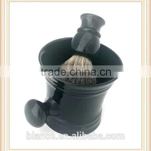 Ceramic Shaving Bowl Black Shaving Soap Mug Design thumbnail-2