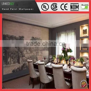 Factory Price Beauty Silk Design Wallpaper Suitable for Interior Museum Hotels Conference Hall Design thumbnail-3