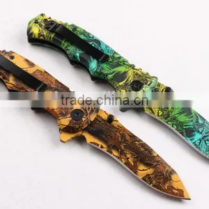OEM 440 Stainless Steel Blade Blanks Cool Camouflage Knife thumbnail-2