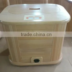 Japan Hot Sale Hemlock Far Wooden Foot Sauna With Tourmaline (CE/RoSH/ISO) thumbnail-6