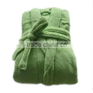 Long Sleeve Coral Fleece Gown thumbnail-1