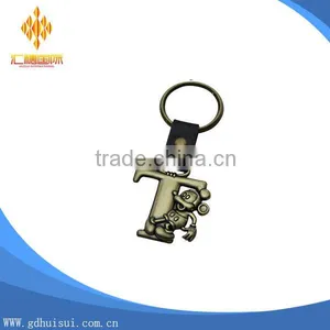 Wholesales Custom Round Gold Metal Keychain thumbnail-1