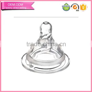 Natural Flow Bottle Feeding Accessaries Liquid Silicone Realistic Nipples by Molding thumbnail-1