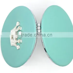 Homestar Customized Crown PU Compact Mirror With Magnet Closure With Compact Miror thumbnail-3