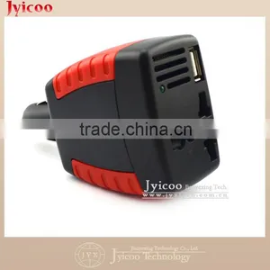 Jyicoo Mini Car Power Converter 12V DC To110V/220V AC Car Lighter Plug Adapter With 5V USB thumbnail-1