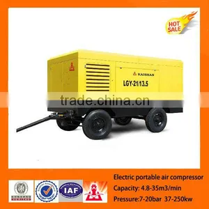 Kaishan 7bar Electric Mobile 200hp Rotary Screw Air Compressor thumbnail-1