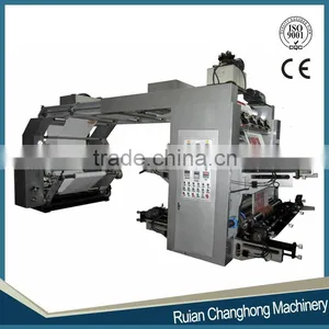 Changhong Brand 4 Color Paper Roll to Roll Flexo Printing Machine thumbnail-1