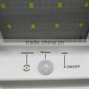 20 Led Panel Texture Lampshade 1800mah Ni-MH Battery Replacement PIR Sensor + Light Control Solar Garden Light thumbnail-3