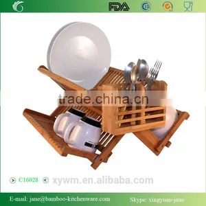 Beautiful and Durable Bamboo Collapsible Dish Rack thumbnail-2