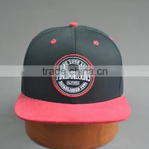 Black and Red Flat Brim Snapback thumbnail-2