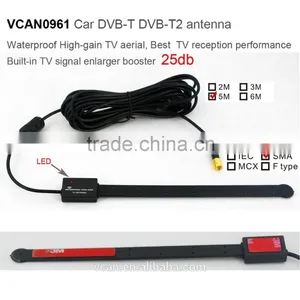 2015 New Arrivel VCAN0961 Car DVB-T DVB-T2 Digital TV Antenna Aerial Built-in Signal Enlarger Booster thumbnail-1