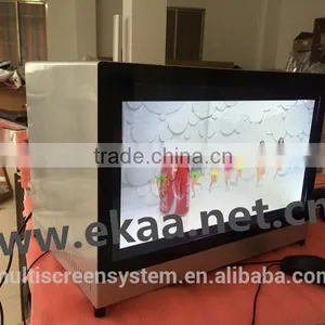 EKAA 65inch TFT Indoor Advertising Player Lcd Monitor Transparent Screen thumbnail-3