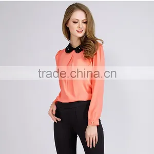PRETTY STEPS 2016 New Design Model Promotion Products Girls Ladies Long Sleeve Blouse thumbnail-1