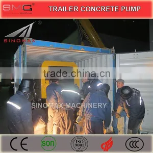 CE Certification 60, 80m3/h Electric Motor Trailer Concrete Pump for Sale thumbnail-6