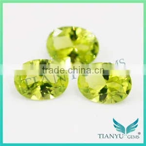 Free Samples Gem Stone Synthetic #172 Yellow Oval Cut Nano Sital Gems for Jewelry Necklace,Earring,Rings thumbnail-1
