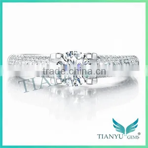 New Style Fashion Engagement Rings for Women 925 Sterling Sliver Moissanite Diamond Wedding Rings thumbnail-2