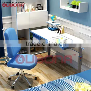 Ergo-comfort Height Adjustable Desk Work Space for Children Study Desk & Chair Sets Kids Portable Writing Desk for Teens thumbnail-3
