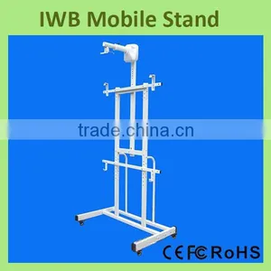 Height Adjustable Short Throw Projector Interactive Whiteboard Mobile Stand thumbnail-1