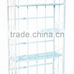 White Stainless Steel Household Bookshelf thumbnail-1