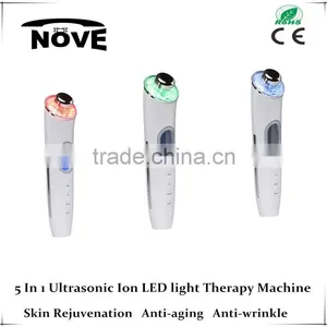 2016 5 in 1 Home Use Ultrasonic Ionic LED Light High Quality Factory Price Led Beauty Machine thumbnail-1