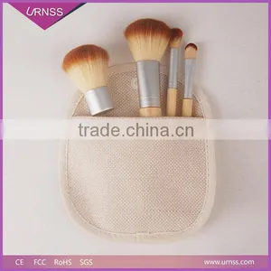 2016 Professional Custom Logo Bamboo Handle Makeup Brushes Set thumbnail-2