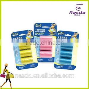 Biodegradable Poop Bag in Blister Packing,colorful Plastic Bag for Waste Cleaning thumbnail-1