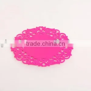 Colorful Food Grade Foldable Fda&lfgb Passed Silicone Coaster thumbnail-1